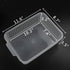 Rectangular Plastic Storage Organization Trays Baskets, Clear, 6-Pack