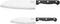 Chicago Cutlery Essentials 2-Piece Set - Stainless Steel Triple Rivet Partoku/Santoku with Polymer Handles (Black)