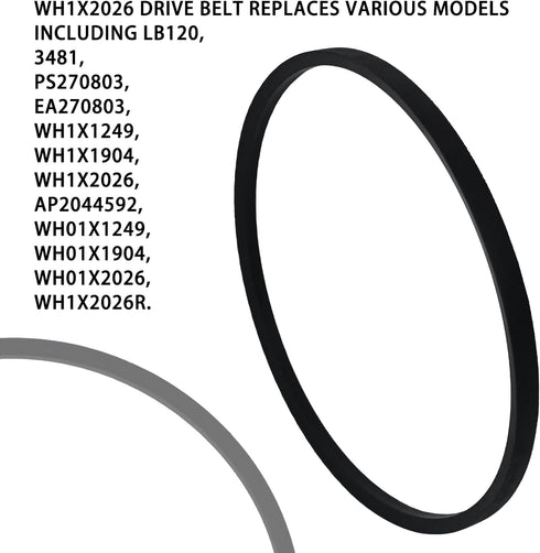 WH1X2026 for GE Drive Belt for GE Washing Machines Washer Drive Belt WH01X2026 WH1X1249 WH01X1249 WH1X2026R V Belt