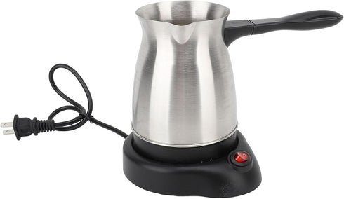 Electric Coffee Maker, 600ML Large Capacity Turkish Coffee Pot with Ergonomic Handle, US Plug