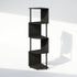 4-Tier 14.2 14.2 57.7, Furinno Basic Book Shelf, Bookshelf, Bookcase with Zigzag Corner Shelf, x x for Living Room