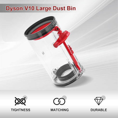 Dust Bin Replacement for Dyson V10 - SV12 Vacuum Cleaner Canister Bin, Part No. 969509-01