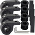 Motorcycle Mounting Bracket 4Pcs - Universal Clamp for 0.75" 1" 1.25" Horizontal Bull Bar Work Auxiliary Lights