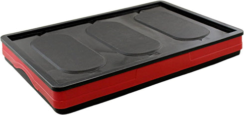 Dependable Industries Essentials Collapsible Storage Box, Foldable Utility Bin with Lid for Home Office Organization