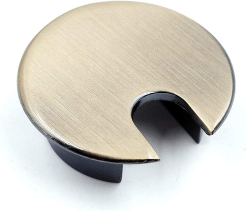 Jetland Desk Grommet for Wire Organizer - Bronze, Fits 1.4" Hole - 2-Pack