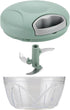 Hand Pull String Vegetable Chopper Food Processor - Garlic Mincer Onion Cutter for Ginger, Fruits, Nuts, Herbs (Green 500ml) by DOSMAMZ