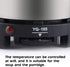 Mini Stove, Portable US Plug 110V 500W Electric Mini Stove Hot Plate, Multifunction Home Heater (5.3x3.9x3inch)