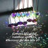 12pcs 27mm Colorful Crystal Heart Prism Suncatcher, Heart Prism Chandelier Drop Parts Window Sun Catcher Crystals