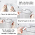 Sexoxo Trash Bag Holder for Cupboards Kitchen Cabinet Door, Stainless Steel Portable Garbage Bins ( with Wall Sticker