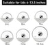 Universal Pot Lid Organizer - 5 Pcs Pan Lids Organizers for Cabinet Door Wall Mount Storage, Fits 6" to 13.5"