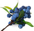 4 DS. DISTINCTIVE STYLE Artificial Blueberries Pieces Lifelike Faux Fruit Berries Fake Flowers for Decoration (Blue)