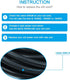 25FT 14 AWG 2 Prong Pigtail Power Cord, 110V Black Cable Open Wire, Heavy Duty 120V 15A Electrical Repair Cord