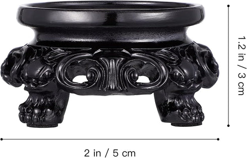PATKAW Wooden Stand for Crystal Sphere - 1 Pc, 5X5X3Cm, Sphere Stand, Crystal Ball Stand, Gazing Ball Stand, Pendulum