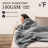 50"x60" 300GSM Cozy LaSyL Fleece Throw Blanket for Couch Grey - Soft Plush Fuzzy Flannel Blanket - Lightweight