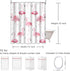 ArtSocket Shower Curtain, Watercolor Bath Pink Flamingos with Grey Polka Dots, Polyester Fabric Waterproof 72 x 72