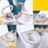 4 Pcs Soft Toilet Seat Cover Pad, Warmer Stretchable Thicker Washable Cloth, Double Color