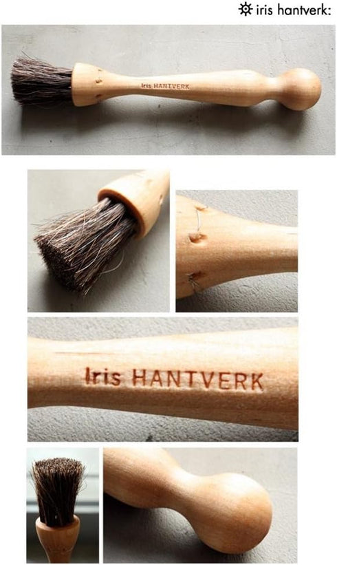 Iris Hantverk Birch Wood & Horsehair Mushroom Brush - Premium Kitchen Tool