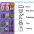 Closet 24 Dual Sided Hanging Shoe Organizer for with Rotating Hanger Hanging Shoe Rack Holder with Large Pockets