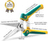 WYF Pruning Scissors, Professional Garden Shears - Sharp Stainless Steel Blades for Garden Harvesting, 8.1IN