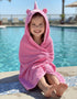 24"x48"+8"/Hooded BAGNO MILANO Kids Organic Turkish Cotton Hooded Beach Cover-Up Towel, GOTS Certified, for Boys