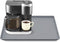 Silicone Coffee Maker Mat with Lip, 19.7'' x 15'' Heavy Duty Tray for Countertops, Espresso Accessory for Automatic