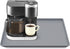 Silicone Coffee Maker Mat with Lip, 19.7'' x 15'' Heavy Duty Tray for Countertops, Espresso Accessory for Automatic