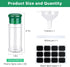 Supkiir 50Pcs 3.3 oz/100ml Plastic Spice Jars, Spice Containers with Shaker Lids Bottles Seasoning Shaker Jars