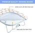Small Tabletop Ironing Board 30" L x 12" W, Heavy Duty with Mesh Metal Base & 100% Cotton Cover, Portable Folding Mini