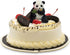 2Pcs/Set 3D Panda & Bamboo Silicone Molds, Cake Decorating Tools for Fondant, Candy, Chocolate, and Soap