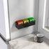 NiHome Magnetic Three-Compartment Acrylic Tea Bag Organizer, Versatile Storage Solution for Tea Bags and Small Items, Durable Sleek Design with Compact Size 9.45"L x 2.76"W x 1.97"/2.76"H (Black) by NiHome
