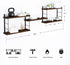 50W 17H) MXCSE Wall Shelves, Wall Mounted Bookshelves, DIY Floating Shelves for Wall, Wood Hanging Book Shelves
