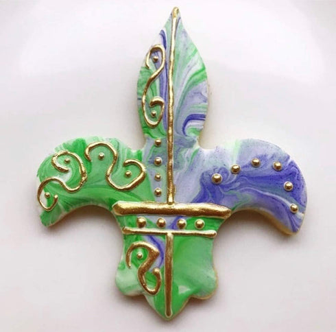 Ann Clark Vive La France Cookie Cutters 2-Pc. Set - Eiffel Tower and Fleur de Lis, Made in the USA