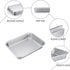 TeamFar Lasagna Pan, 10.6 x 8.3 x 1.7inch Stainless Steel Baking Dish, Compact for Toaster Oven