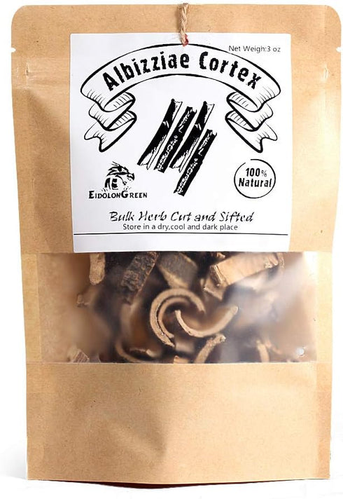 Albizziae (3 (Pack 1)) Cortex (Mimosa Tree Bark//Hehuanpi/) Dried Bulk Herbs Ounce