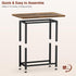 MISSLO Narrow End Table Living Room with Large Tabletop, Sofa Couch Side Table Bedroom Slim Nightstand for Small Space