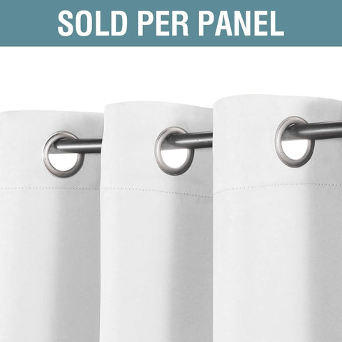H.VERSAILTEX White Curtain, 84 inches Long Thermal Insulated Window Treatment Panel for Living Room