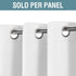 H.VERSAILTEX White Curtain, 84 inches Long Thermal Insulated Window Treatment Panel for Living Room