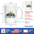 I'd Hike That Coffee Mug - Fun Hiking Themed Decor and Gifts for Hikers - Large 15oz White Ceramic Mug