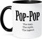 3dRose Pop the man the myth the legend Mug, 11 oz, Black