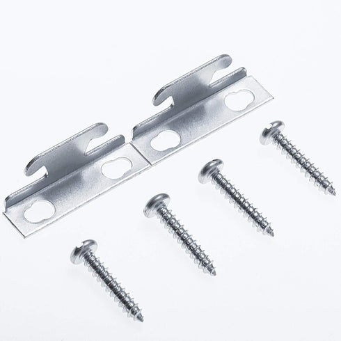 Funrous Curtain Rod Bracket Hooks, Adjustable Curtain Rod Sets with Screws for Home Kitchen Supplies (5 Sets)