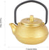Japanese Cast Iron Teapot, Gold Tetsubin Tea Kettle, 50ml Mini Teapot Kettle, Traditional Japanese Teapot with Handle