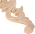 MUXSAM Wood Carved Appliques Onlays - 1-Pair Unpainted Small Wooden Carvings for Mirrors, Walls, DIY Project