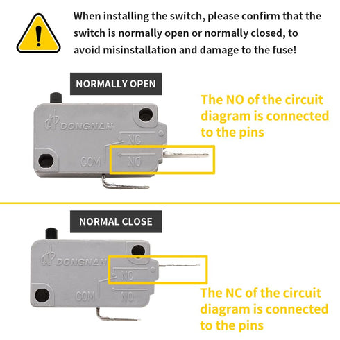 Microwave Oven Repair Parts Kits, KW3A Door Switch, Diode CL04-12, Slow Blow Fuse 20A, 6X40MM Fuse 0.9A