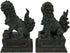 YTC Summit International, Inc. Pair of Chinese Lions Stone Guardian Figurines Set of 2 on Engraved Base