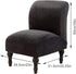 Beacon Pet Armless Chair Slipcover Stretch, Velvet Spandex Accent Chair Cover, Removable Washable Furniture Protector