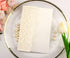 25pcs 5"x7.28" Ivory Vintage Tri Fold Wedding Invitations Cards, Pocket Pearl Paper Laser Cut Covers Only