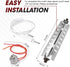 Seentech WR51X10055 Defrost Heater, WR55X10025 Temperature Sensor, WR50X10068 Thermostat for GE & Hotpoint Refrigerators