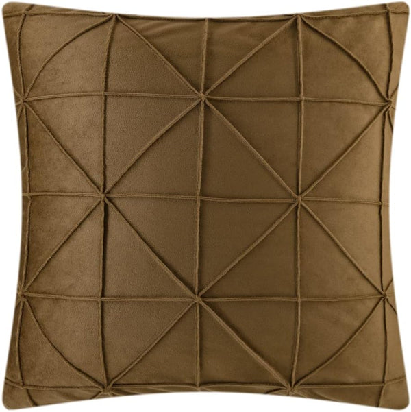 JWH Stripes Velvet Throw Pillow Cover Decorative Geometric Accent Case Soft Pillowcase