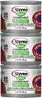 Sterno Green Canned Heat Ethanol Fuel Can, 45-Minute Burn Time, Pack of 3 for Food Warmer