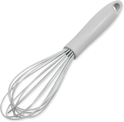 Chef Craft Premium Silicone Wire Cooking Whisk, 10.5 Inch, Gray